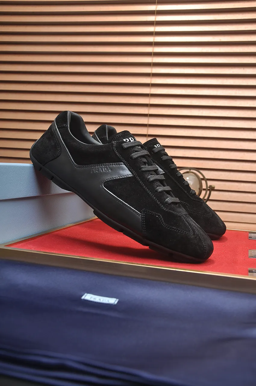 Men's shoes 💰560💶【PRADA】Couple's casual shoes, originally developed 1:1, made of high-mercerized cowhide with imported cowhide, silk sheepskin lining, rubber outsole, comfortable and soft on the feet, size for women: 35 to 41. Male 38 to 48💰🔥🔥🔥🔥🔥